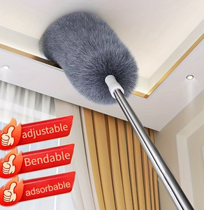 Brosse de nettoyage extensible en microfibre nettoyeur de <span class=keywords><strong>plumeau</strong></span> télescopique pour usage domestique outil de suppression de <span class=keywords><strong>poussière</strong></span> et d'acariens - Product Image 1