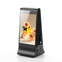 Support publicitaire pour menu de restaurant numérique avec écran HD, fonctionnement sur batterie, numérisation de commande par QR et mises à jour de contenu à distance