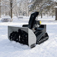 Robot souffleur à neige télécommandé à essence, profondeur de déneigement de 2 à 60 cm avec vitesse variable pour l'entretien hivernal