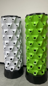 Sistema Idroponico <span class=keywords><strong>per</strong></span> Serra Agricola a 6/8/10 Strati, Torre in Plastica con 8 Fori <span class=keywords><strong>per</strong></span> la Coltivazione di Lattuga e Serbatoio d'<span class=keywords><strong>Acqua</strong></span> - Product Image 2