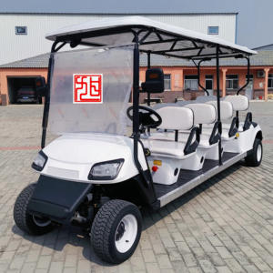 Approvisionnement Direct Usine Véhicule Électrique de Tourisme 8 Places Voiturette de Golf d'Importation avec Housse en Cuir à Vendre - Product Image 3