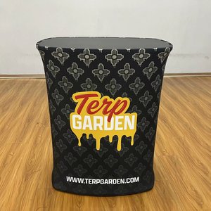 Customizable Easy-to-Assemble <strong>Tension</strong> Fabric Promotion <strong>Tables</strong> Reception Counter Display <strong>Tension</strong> Fabric Display <strong>Table</strong> - Product Image 1