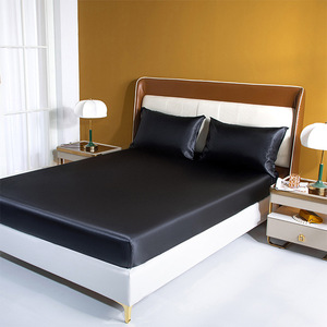 Protège-matelas en imitation soie de couleur unie de style européen et américain <span class=keywords><strong>Simmons</strong></span> Drap-housse Ensemble de <span class=keywords><strong>literie</strong></span> - Product Image 6
