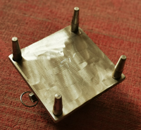 Plaque de base carrée à 4 pieds en alliage d'aluminium, composants modulaires d'échafaudage Layher pour la construction de plateformes de scène extérieures