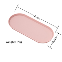 Assiettes en silicone de qualité alimentaire (pour desserts, collations, sushis, pots à saveurs, rangement) Forme irrégulière Style moderne minimaliste
