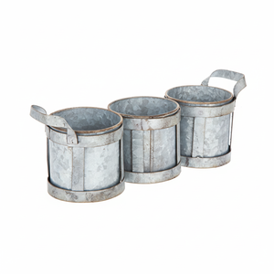 Decorative <b>Utensils</b> <b>Holder</b> for Forks Knife & Spoons Metal <b>Utensil</b> <b>Holder</b> Silverware Organizer Galvanized Caddy - Product Image 1