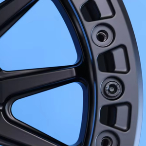 Jantes en alliage forgé Beadlock noires de 17 et 18 pouces pour tout-terrain, 6x139.7 5x127, robustes, pour modification de voitures tout-terrain 4x4, SUV et camions - Product Image 5