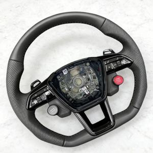 Volant en cuir de qualité supérieure pour Audi A3 A6 A7 A4L A5 A6L A7L Q3 <span class=keywords><strong>Q5</strong></span> Q7 A8 B8 C8 R8 TT TTS Accessoires de voiture - Product Image 4