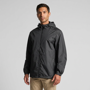 Chaqueta Impermeable Acolchada Transpirable y Ecológica para Hombre, sin Capucha, Color Sólido, Cierre de Cremallera, Exterior de Poliéster, para Primavera - Product Image 3
