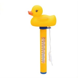 Bonito termómetro de piscina flotante para el hogar, forma de Flamenco de pez pato, medidor de temperatura del agua para spa de bañera de hidromasaje - Product Image 1