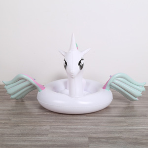 Inflatable Unicorn Swimming Ring For Child 120x100x60cm PVC Float Pool Toy Novelty Cartoon Design - Product Image 5