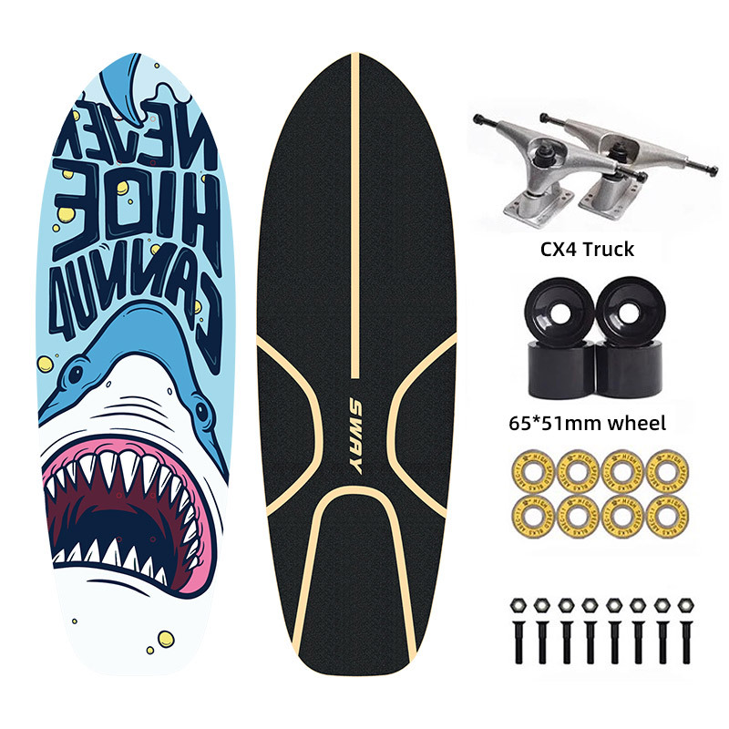 Sway Brand CX4 CX7 Surf Skate Truck - 30 Inch Slide Skateboard