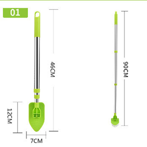 Kit d'outils de nettoyage d'aquarium en acier inoxydable, comprenant une épuisette, un râteau à gravier, un grattoir à algues, une fourche, une <span class=keywords><strong>brosse</strong></span> éponge flexible - Product Image 4