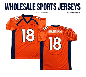 Maillot de football vintage pour hommes, style rétro, John Elway, Peyton Manning, Champ Bailey, Steve Atwater, Terrell Davis, livraison rapide, maillot de rugby - Product Image 1