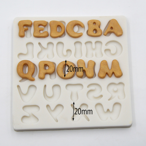 เครื่องมืองานฝีมือน้ำตาล3D เค้ก Fondant แม่พิมพ์ซิลิโคน26ตัวอักษรภาษาอังกฤษช็อคโกแลตกระทะลูกอมเครื่องมือคุกกี้ - Product Image 3