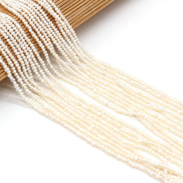 Wholesale Chinese 2mm Small Cultured Freshwater Pearl Small Beads Strands for Jewelry