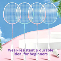 Nouveau modèle 2016 Jeberly – Ensemble de raquettes de badminton couleur macaron en alliage d'irène, double raquette pour adultes et étudiants
