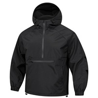 Blouson Bomber Décontracté Léger et Coupe-Vent pour Homme, Version Coréenne, Demi-Zip, à Capuche, Gris Clair et Noir, Vente en Gros Transfrontalière