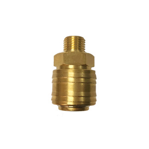 Dingyi German Style Internal <b>Thread</b> Quick Coupling 1/4 In Brass Pneumatic <b>Tool</b> Connector - Product Image 2