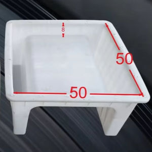 Molde cuadrado prefabricado ligero para cable exterior Canal en U resina fibra de vidrio polímero hormigón FRP canalón de construcción - Product Image 1