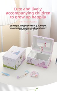 Boîte à musique rotative personnalisée Yiyu pour la Saint-Valentin avec miroir, boîte à bijoux écologique pour filles et femmes, cadeaux - Product Image 6