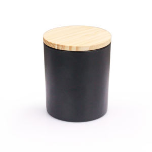 Lujo personalizado vacío reutilizable mate negro botella vidrio vela tarro tapa lujo personalizado caja de embalaje para la fabricación de velas para el aroma - Product Image 4