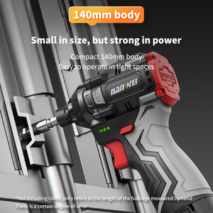Llave <span class=keywords><strong>de</strong></span> Impacto Inalámbrica Eléctrica con Batería <span class=keywords><strong>de</strong></span> Litio <span class=keywords><strong>de</strong></span> 16 V Nanwei, 140 N/m <span class=keywords><strong>de</strong></span> Potencia, Destornillador Multifuncional <span class=keywords><strong>de</strong></span> Grado Industrial - Product Image 4