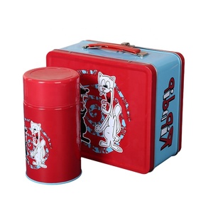 Hộp Đựng Đồ Ăn Trưa Bằng Thiếc Có Tay Cầm Tùy Chỉnh In Đầy Màu Sắc Cho Trẻ Em Đồ Chơi Có Khóa Hộp Thiếc Đóng Gói Quà Tặng - Product Image 2