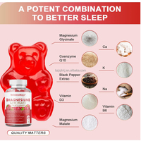 Gummies de magnésium en marque privée OEM WelnessWays pour la beauté et l'éclat de la peau, compléments alimentaires en vrac pour adultes