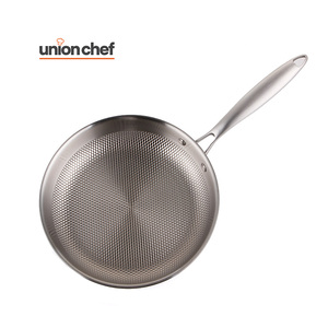 Sartén para parrilla de utensilios de cocina de titanio de <span class=keywords><strong>3</strong></span> capas, sartén segura para horno de estilo americano de 12 pulgadas/28cm con martillado - Product Image 1