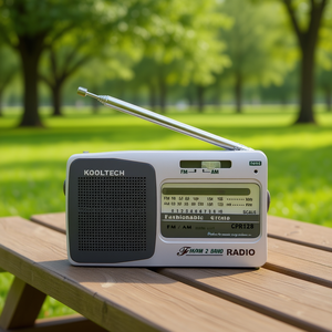 Radio portable Kooltech CPR129 FM AM 10,5x6x2 cm, design tendance pour groupe - Product Image 3