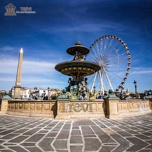 <span class=keywords><strong>Paris</strong></span> Grand Place Out Porte Chérubin Poinséidon Sirène Piscine Sculpture Statue Bronze Jardin Fontaines - Product Image 3