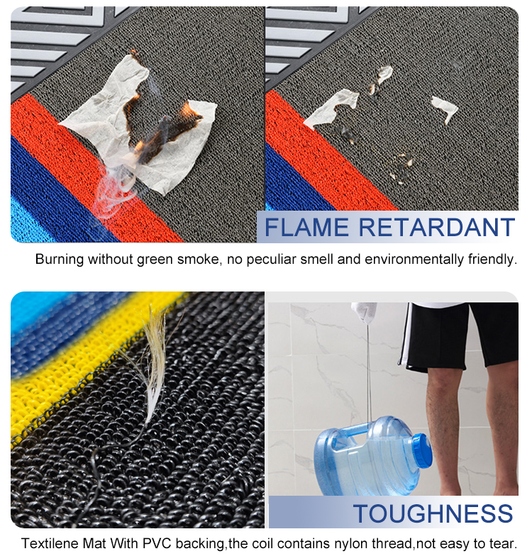 New design Fashion Custom welcome Pvc coil door mat(图6)