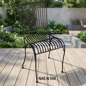 Chaise de salle à manger industrielle en similicuir, finition acier inoxydable, design antique, extensible et réglable, pour villa, appartement, maison, hôtel - Product Image 3