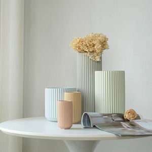 Arrangement de fleurs séchées de Style nordique <span class=keywords><strong>Origami</strong></span> Vase à fleurs en céramique décoration de ménage ornements pièce maîtresse de mariage - Product Image 1