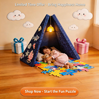 Canapé de jeu magnétique pour enfants, canapé modulaire sur le thème de l'océan pour tout-petits, mobilier de salle de jeux en mousse convertible DIY