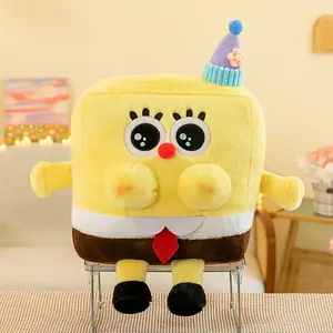 Spongebobs Patrick Star Stuffed Animal Super Soft Plush Toys Cartoon Anime Cute Yellow Spongebobed Doll Halloween Gift Birthday