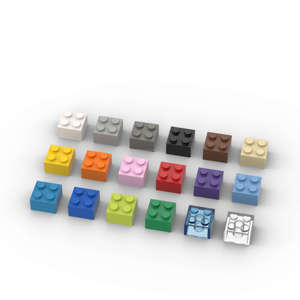 บล็อกก่อสร้างชิ้นส่วน DIY 3003 2x2ชิ้นเข้ากันได้กับแบรนด์หลักสร้างเกินขีดจำกัดงานฝีมือการออกแบบที่เป็นเอกลักษณ์ของคุณ - Product Image 1