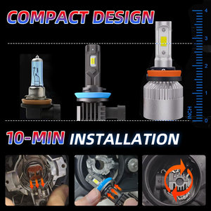 Lampadina LED per Fari Auto con Driver Integrato 9005 9006 H1 H3 H7 H11 Faro LED per Auto - Product Image 6