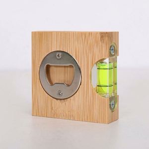 Wholesale Custom Natural Bamboo Bottle Beer Opener With <b>Level</b> - Product Image 5