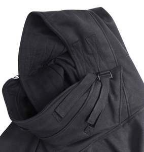 Felpe da uomo personalizzate con cappuccio Hip Hop Cyberpunk nero stile urbano stile giapponese Hombres Techwear bocca di pesce felpa con cappuccio per gli uomini - Product Image 3