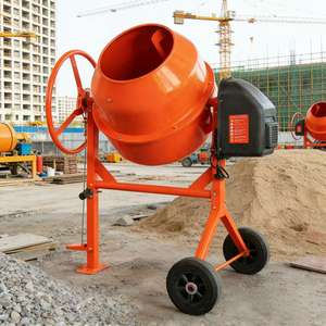 Mesin Pengaduk Beton Portabel 140L Pengaduk Semen Vertikal Kecil - Product Image 1