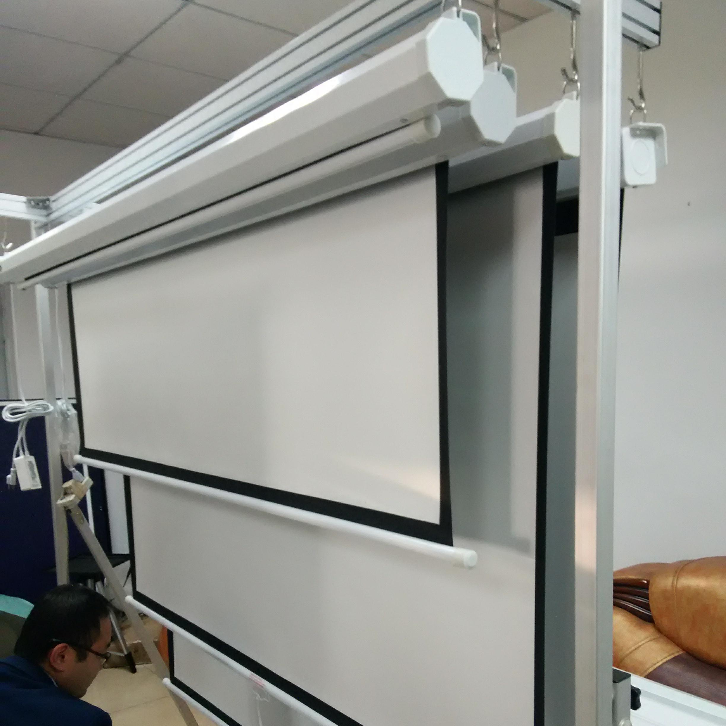 永続的な200インチのモーター式プロジェクタースクリーンを最大限に