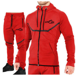 UNIQUE GYM WEAR2026 Survêtement d'hiver pour homme - Conception 2-en-1 avec doublure polaire à capuche, mélange polyester/coton, coupe classique, style streetwear - Product Image 3
