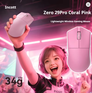 Incott 029Pro PAW3950 8K Receptor Tri-mode 2,4G Ratón ligero inalámbrico para eventos de juegos Esports Professional para Gamer - Product Image 5