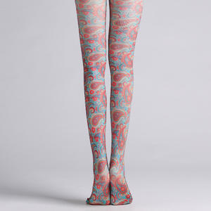 Calcetines con estampado Digital Popular de Cachemira para <span class=keywords><strong>mujer</strong></span>, Medias sin costuras con estampado personalizado, 360 - Product Image 5