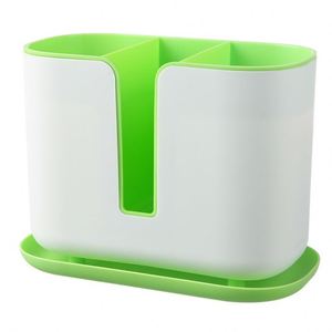 Household Kitchen Plastic Chopstick Holder Compartments Drainage Multifunctional Storage <b>Rack</b> Double-Layer Detachable Chopstick - Product Image 5