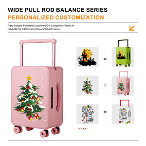 맞춤 인쇄 PC 수하물 알루미늄 프레임 스피너 여행 가방, 가볍고 방수, TSA 잠금장치, 다양한 색상 바퀴, OEM ODM - Product Image 3