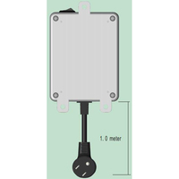 Régulateur de tension électronique automatique monophasé Konstar 15A AC 50/60Hz avec affichage LED, protection contre les surcharges et les sous-tensions, haute efficacité