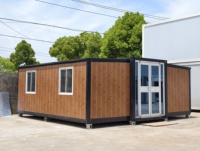Maison préfabriquée en conteneur, maison modulaire préfabriquée, 2 chambres avec salle de bain et cuisine, usage commercial et commercialisation, garantie 5 ans